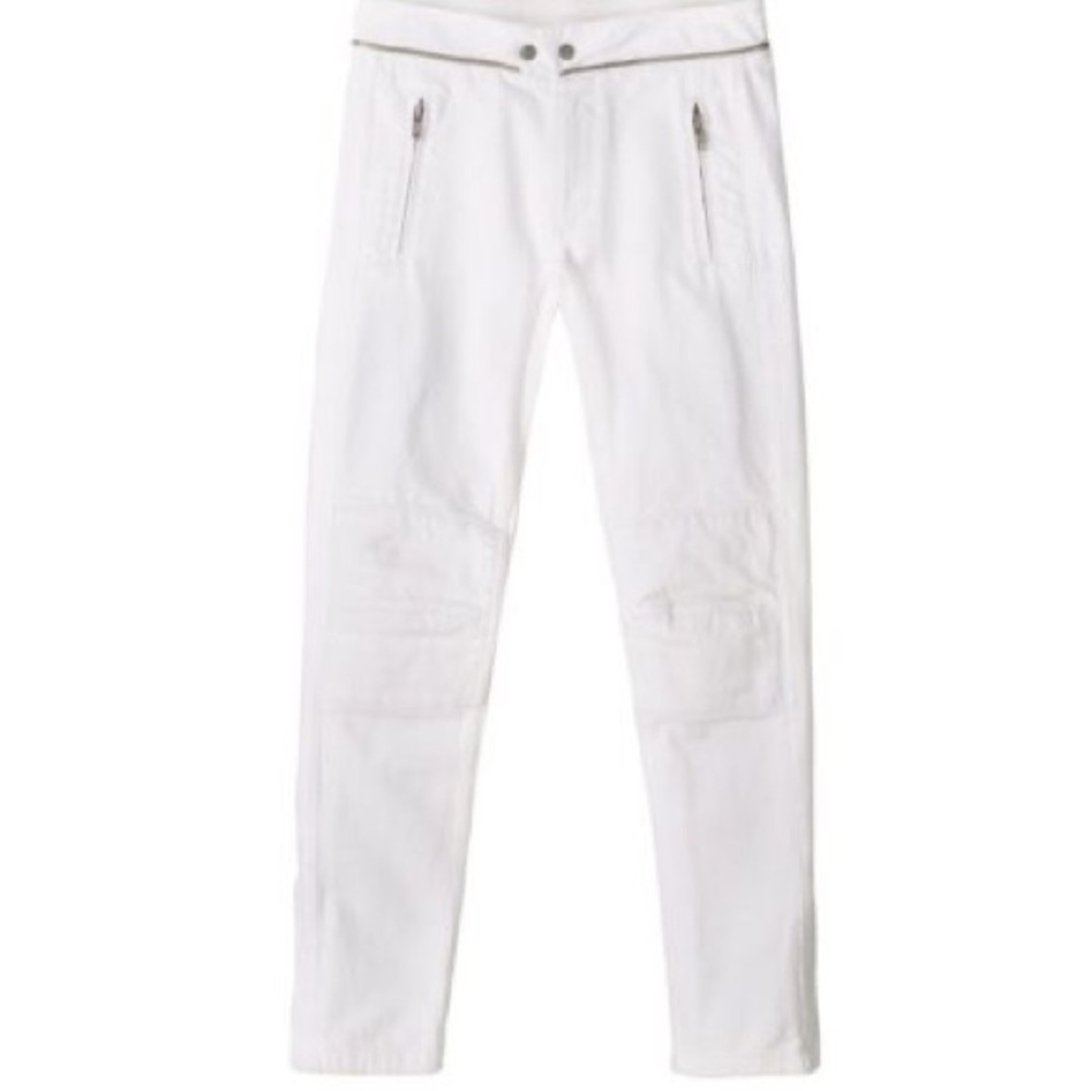 H&M ISABEL MARANT White Mens Moto Jeans